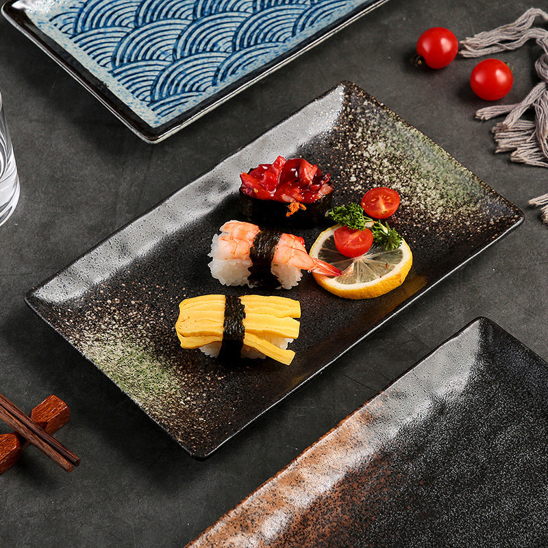 Ceramic Rectangular Sushi Plate