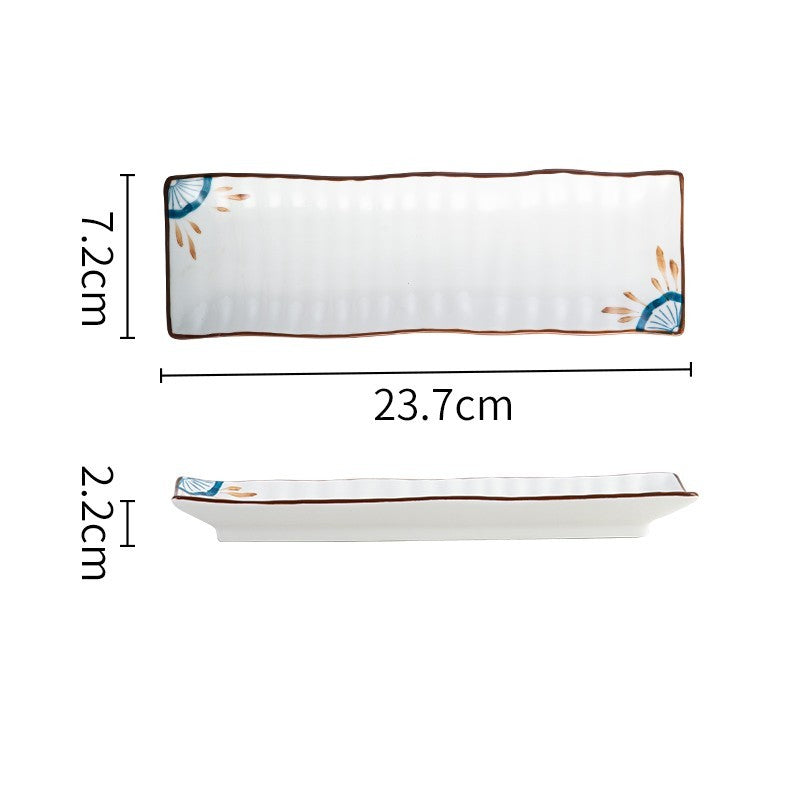 Rectangular Ceramic Sushi Serving Plate