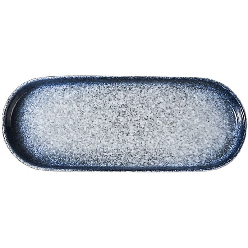 Japanese-style Ceramic Rectangular Sushi Plate