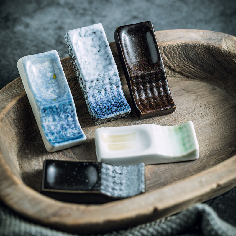 Ceramic Chopsticks Rest | Spoon & Soy Sauce Holder