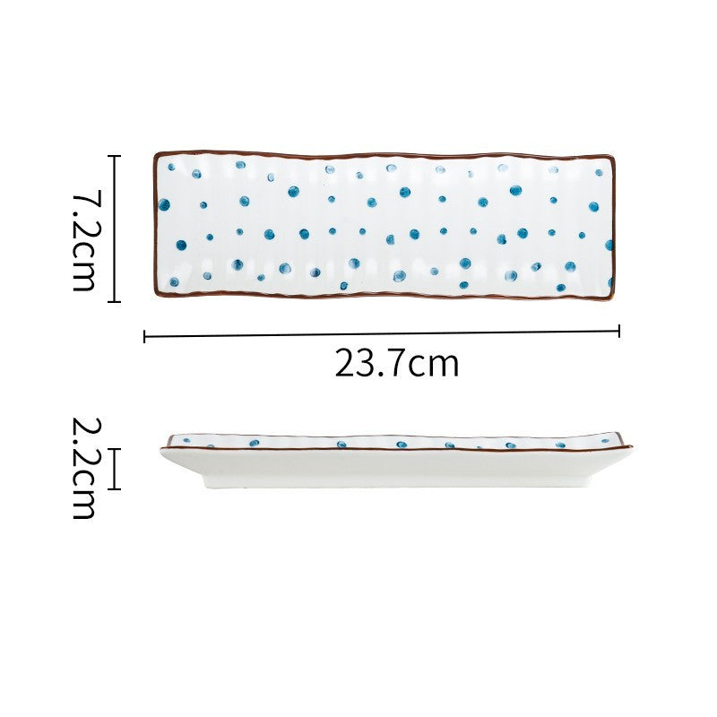 Rectangular Ceramic Sushi Serving Plate