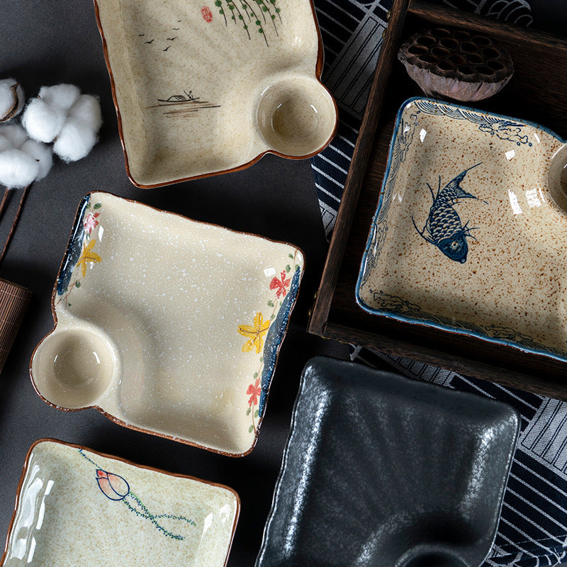 Hikari Ceramic Sushi Plate