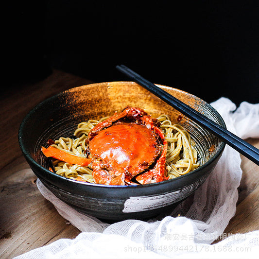 Retro Ceramic Poke Bowl