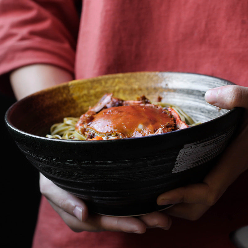 Retro Ceramic Poke Bowl 