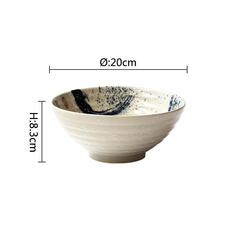 Retro Ceramic Poke Bowl 